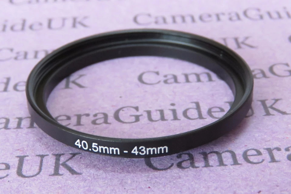 40.5mm to 43mm Male-Female Stepping Step Up Filter Ring Adapter 40.5mm-43mm - Image 1 of 2