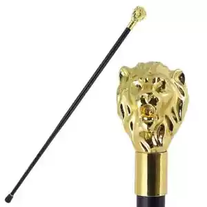 Luxury Walking Stick, Golden Lion Head Fashion Walking Cane for Men - 90 cm - Picture 1 of 5