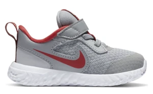 Nike Baby Kids Revolution Shoes Gray Red Size 19,5 Or 21 New - Picture 1 of 4