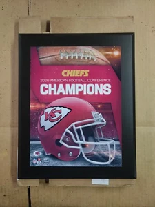 Brandneu Kansas City Chiefs 2020 AFC Champions 10,5" x 13" sublimierte Plakette! - Bild 1 von 5