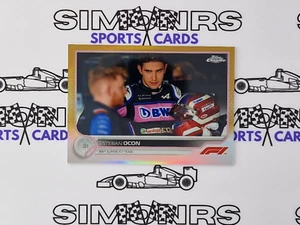 2022 Topps Chrome F1 Formula 1 Esteban Ocon True Gold Refractor 09/50 #42 - Imagen 1 de 2