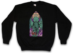 CHURCH OF CTHULHU SWEATSHIRT PULLOVER SWEATER Miskatonic Arkham Kirche - Picture 1 of 2