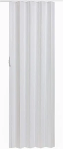 via 36 by 80 Inch Vinyl Panel Single Folding Accordion Door with Flexible Hinges - Picture 1 of 9