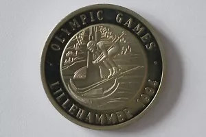 Medaille Olympic Games Lillehammer 1994 Feinsilber 999er PP - Bild 1 von 2