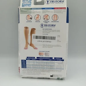 Truform Anti-Embolism Stockings Knee High Open Toe: 18 mmHg L BEIGE (0808BG-L242 - Picture 1 of 9