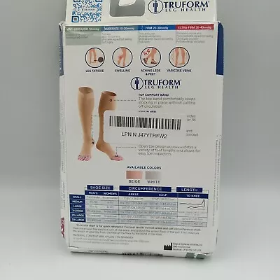 Medias antiembolia Truform hasta la rodilla punta abierta: 18 mmHg L BEIGE (0808BG-L242 Foto 1 de 4