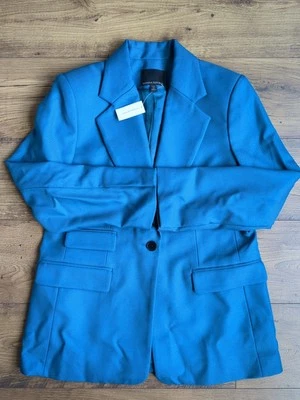 Banana Republic Womens Size 12 100% Wool Double Pocket Blazer Sportcoat  Petite - Image 1 of 4