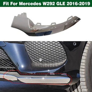 Chrome Left Front Bumper Lower Molding Trim Strip For Mercedes W292 GLE 2016-19 - Imagen 1 de 13