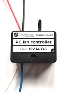 PC Elektronischer Lüfter Temperaturregelung Thermostat Regler Kit 1A 12V NTC Box - Bild 1 von 8