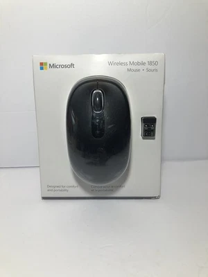 Microsoft 1850 Wireless Mobile Mouse Windows Mac Black Brand New - Image 1 of 3
