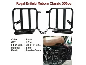 Fit For Royal Enfield New Classic 350 Reborn - "Pannier Mounting Rack Kit LH RH" - Picture 1 of 13