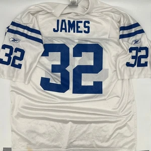 Vtg Reebok NFL Indy Colts Edgerrin James 32 XL Home White Jersey Fast Shipping!! - Picture 1 of 12