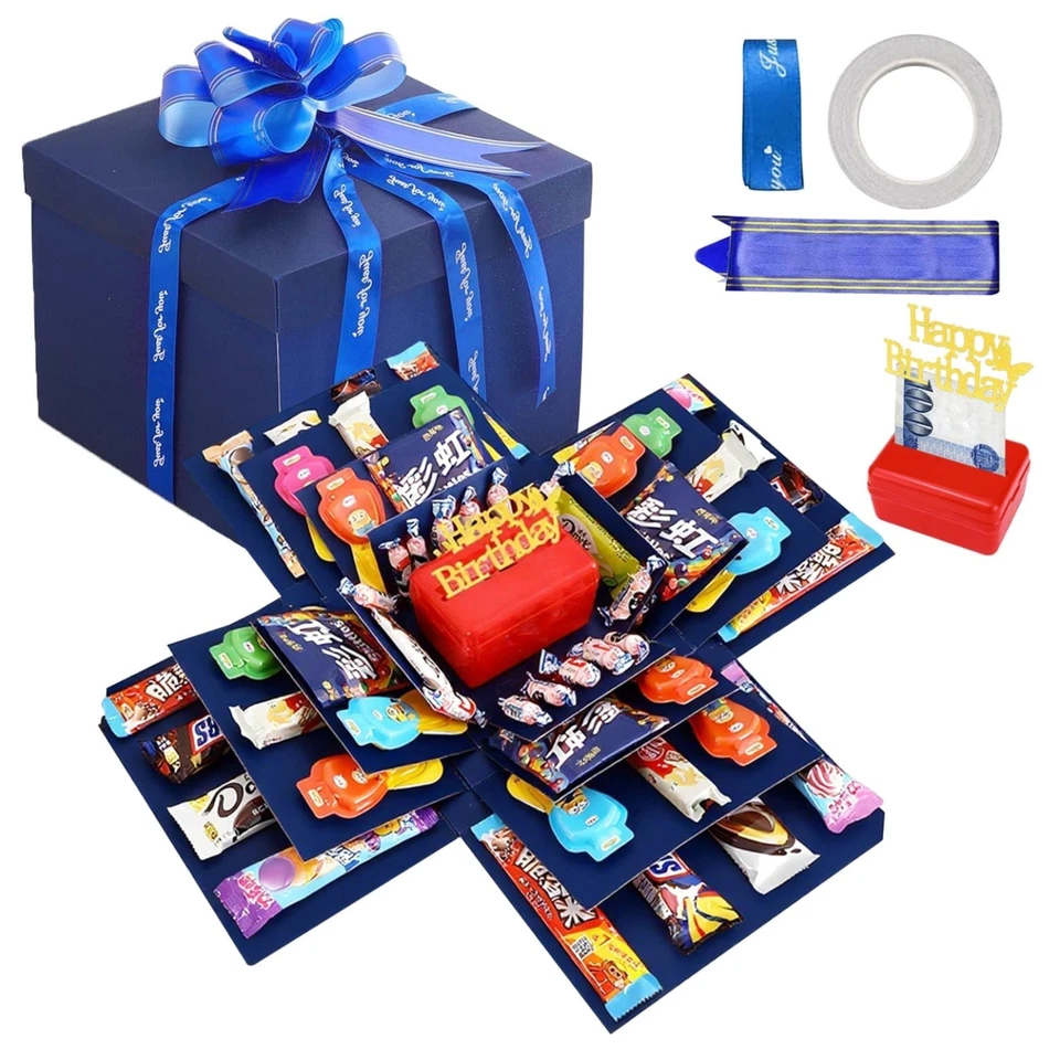 Kreative Explosionsbox für Geldgeschenke - Ideal zum Geburtstag und Valentinstag - Bild 1 von 1