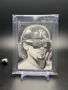2024 Topps Baseball Sketch Card 1/1 Bobby Witt Jr. by Juan Rosales - Picture 1 of 2