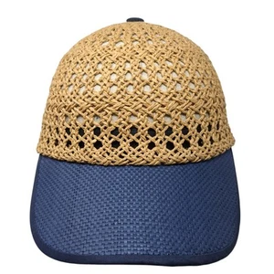 Magid Hats Fitted Baseball Cap Multicolor One Size Woven Straw Lightweight Blank - Picture 1 of 9