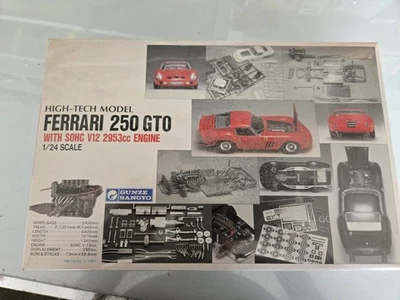 Rare Vintage Gunze Sangyo Ferrari 250 GTO 1/24 sealed model kit - Image 1 of 4