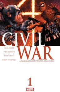 Civil War #1 Facsimile Edition - 24" x 36" Folded Promo Poster McNiven - Marvel - Picture 1 of 1