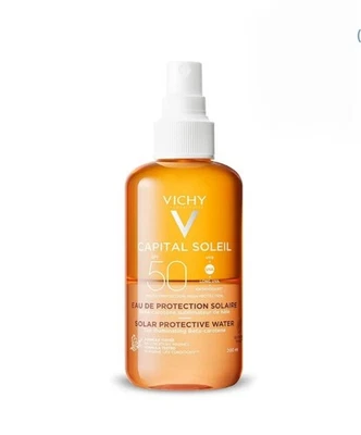 Vichy Capital Solar Protective Tanning Water SPF50 Tan Illuminating 200ml New - Image 1 of 4