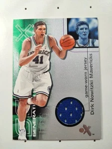 2000-01 FLEER E-X DIRK NOWITZKI GENERATION E-X Juego Usado Jersey Tarjetas Reliquia - Imagen 1 de 6