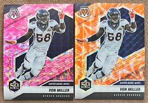 Von Miller 2021 Panini Mosaico Paralelo Lote Reactivo Naranja Rosa Camuflaje Super Bowl - Imagen 1 de 2