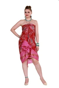 10 piezas al por mayor faldas envolventes estampadas falda sari mágica talla grande 36" XL surtidas - Imagen 1 de 20
