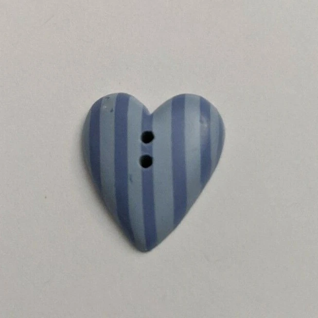Heart Painted 2-hole Button 18mm /3/4" JHB Buttons (Choose Color)     - Image 1 of 1