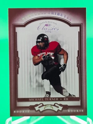 Michael Turner 2004 Classics Timeless Tributes 80/100 Silver Rookie Card RC #206 - Image 1 of 2