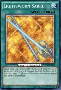YU-GI-OH LIGHTSWORN SABRE PROMO COMMON BRAND NEW AP05-EN023 - Picture 1 of 1