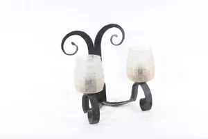 Old Wall Lamp 220V Wrought Iron Metal Retro Vintage Light - Picture 1 of 13