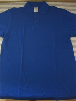 Shirt Poloshirt Damen Größe XXL B&C Polo Königsblau Kurzarm NEUWARE - Bild 1 von 4