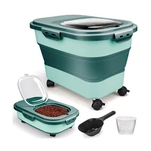 Dog Food Storage Container, 5-20Lbs Collapsible Pet Food Storage Containers w... - Picture 1 of 7