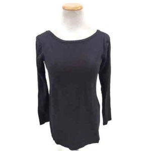 Fabletics Negro Drapeado Espalda Manga Larga Suéter Top Talla XS - Imagen 1 de 3