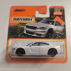 Matchbox MBX short card 2023 18 DODGE CHARGER WHITE 81/100 - Picture 1 of 1