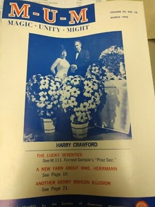  arry Crawford Issue MUM Magazine 1970 Vol. No. 10 - Picture 1 of 1