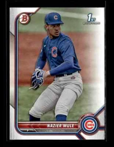 2022 Bowman Draft Paper Nazier Mule Chicago Cubs #BD-77 lotto di 5 carte - Foto 1 di 2