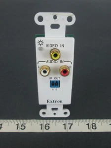 Extron Electronics Wall Mount Single Gang Video In Audio In Left & Right IR Out - Picture 1 of 4