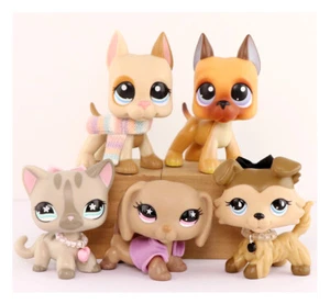 5 Lot Pet Shop LPS Figure Great Dane Shorthair... Accessories Kids Gift Play Toy - Picture 1 of 4