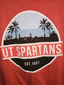 University Of Tampa Retro Throwback Small Womens Red Graphic Logo Tshirt NCAA - Picture 1 of 10