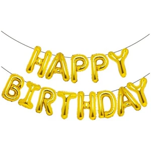Happy Birthday Balloon - 16 Inch | Gold Foil Birthday Decorations - Picture 1 of 4