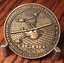 Unmanned Combat Armed Rotorcraft UCAR 2004 Grumman DARPA Challenge Coin