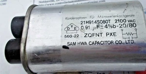 Samhwan ZQFNT-PXE Capacitor For Microwave Oven - Picture 1 of 2