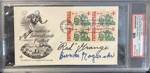 1969 First Day Cover w Red Grange And Bronko Nagurski Autographs PSA/DNA Slab - Bild 1 von 1