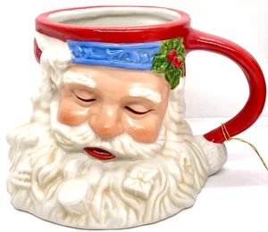 VINTAGE Red SANTA CLAUS Christmas Coffee Mug Possible Dreams 1994 NEW WITH TAG - Picture 1 of 12