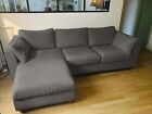 VIMLE IKEA Sofa With Chaise Longue Cover (With Zipper) - Crown / Dark Grey