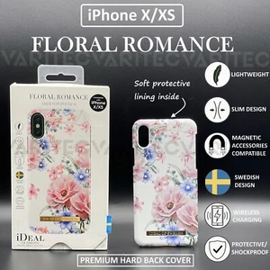 iPhone X XS Bedruckte Designer Hülle Hard Backcover für Apple iPhone X XS Blumen - Bild 1 von 3