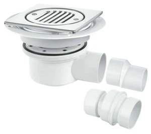 McALPINE Wet Room Shower Gully Drain TSG52T6SS for Tiled Floor - Trapped - Picture 1 of 5
