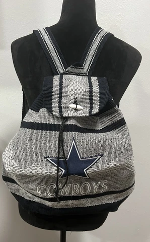 New Dallas Cowboys Woven Backpack, Serape Look Carry Handle, Shoulder Straps Cover