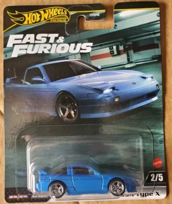Hot Wheels Premium FAST & FURIOUS Mix 4 1996 Nissan 180SX Type X New 2024 - Image 1 of 4