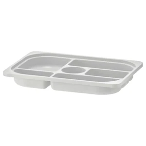 Bandeja de almacenamiento de colecciones de juguetes para niños TROFAST con compartimentos gris 42x30x5 - Imagen 1 de 4