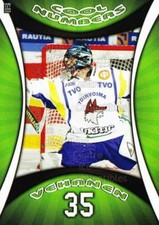 2008-09 Finnish Cardset Cool Numbers Green #8 Petri Vehanen